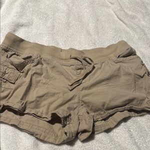 Bugle Boy Tan Ribbed Waist Shorts